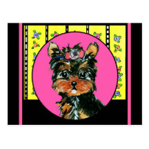 Easter Yorkie Poos Post Card