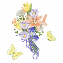 EasterBouquetTransparent t-shirts