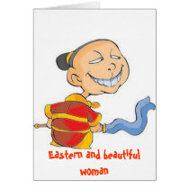 Eastern and beautiful woman, Eastern and beauti... cards