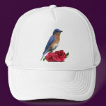 Eastern Bluebird Camellia Hat