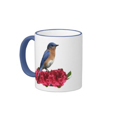 Eastern Bluebird Camellia Mug by naturegirl7