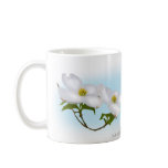 Eastern Bluebird with dogwood and redbud mugs