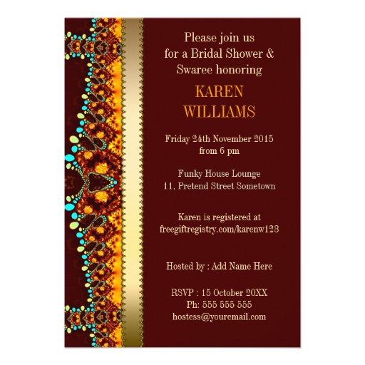 Eastern Bohemian Bridal Shower Invitations