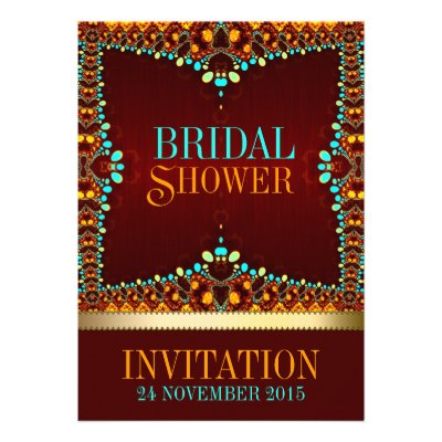 Eastern Bohemian Bridal Shower Invitations