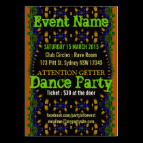 Eastern Earth Event Party Mini Flyers business cards