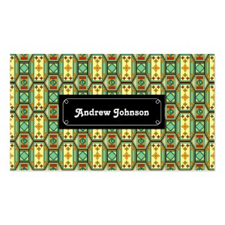 Eastern geometric pattern Double-Sided standard business cards (Pack of 100)