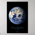 Eastern Hemisphere satellite poster