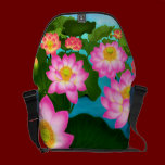 Eastern Lotus Water Garden Rickshaw Messenger Bag messenger bags