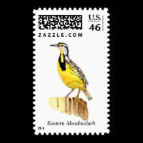 Eastern Meadowlark postage stamps