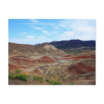 Eastern Oregon Painted Hills Vista Postcard by SialiciousStationary Eastern Oregon Painted Hills Vista Postcard