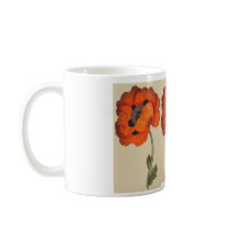 Eastern  Poppy mugs