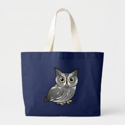 Eastern Screech Owl (Gray Phase) Jumbo Tote Bag