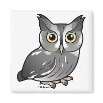 Eastern Screech Owl (Gray Phase) magnets