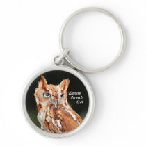Eastern Screech Owl (Otus asio) keychain