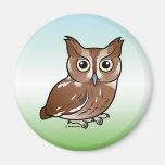 Eastern Screech Owl (Red Phase) Magnets