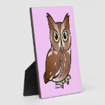 Eastern Screech Owl (Red Phase) Photo Plaque