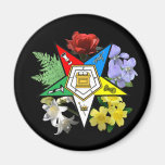 Eastern Star Floral Emblem magnet