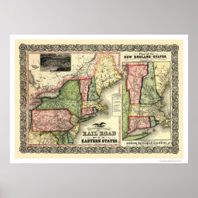 new york state map printable. Map 1856 Print by lc_maps