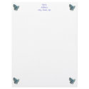 Eastern-Tailed Blue Butterfly letterhead