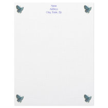 Eastern-Tailed Blue Butterfly letterhead