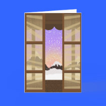 Eastern View of Winter Greeting or Note Card