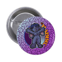 Eastern Zodiac - Rabbit Button buttons