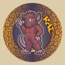 Eastern Zodiac - Rat Sticker stickers