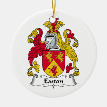 Easton Family Crest Christmas Tree Ornaments