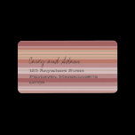 Eastover Summer Stripe Address Label labels