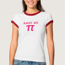 Easy as pi tshirts