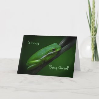 Easy Being Green St. Patrick's Day Card
