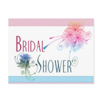 Easy Bridal Shower Invitation Postcard