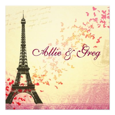 Easy, Elegant French themed invitation template