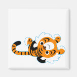 Easy-Going Cute Cartoon Tiger Magnet magnets