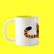 Unbekümmerter netter Karikatur-Tiger-Becher tassen
