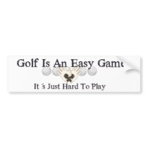 Easy Golf bumper stickers by HobbyTees Easy Golf bumper stickers