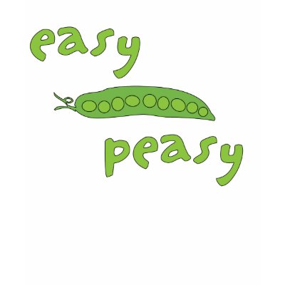 Easy Peasy T-shirt by giantcheeseburger