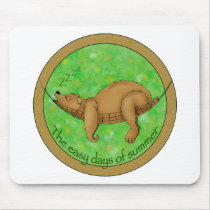 easy summer bear mouse mat