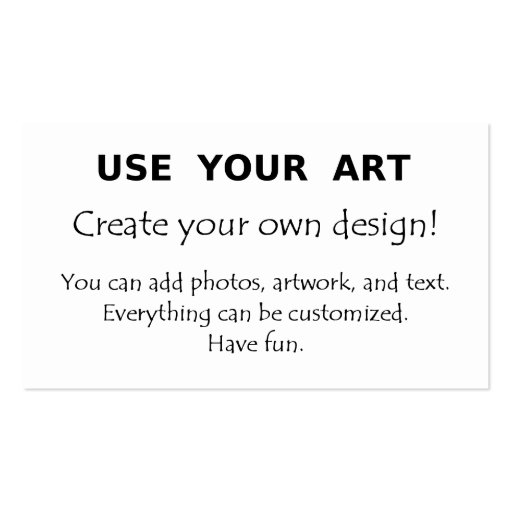 Easy template use my art photo logo design create business card templates