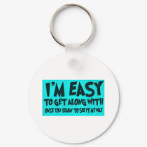 easy to get along with keychains