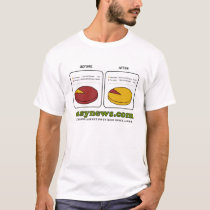 Easynews Pie Chart t-shirts