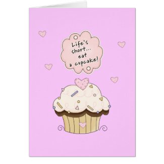Eat A Cupcake card