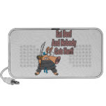 eat beef funny karate ninja pig cartoon notebook speakers
