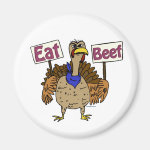 Eat Beef - Talking Turkey Fridge Magnet Eat Beef - Talking Turkey Fridge Magnet