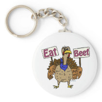 Eat Beef - Talking Turkey Keychains