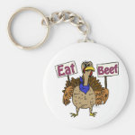 Eat Beef - Talking Turkey Keychains Eat Beef - Talking Turkey Keychains