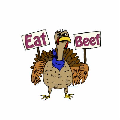 Eat Beef - Talking Turkey Cut Outs by GreyWolfCreation