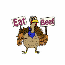Eat Beef - Talking Turkey photo sculptures by GreyWolfCreation Eat Beef - Talking Turkey photo sculptures