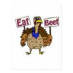 Eat Beef - Talking Turkey Post Card Eat Beef - Talking Turkey Post Card