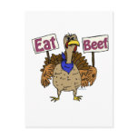 Eat Beef - Talking Turkey Post Card